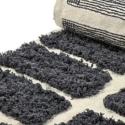 Tapis à poils longs - Zola Natural Cotton Shaggy (gris foncé)