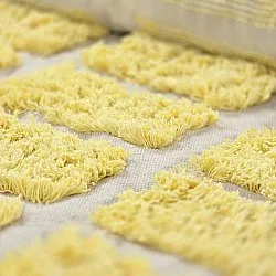 Tapis à poils longs - Zola Natural Cotton Shaggy (jaune)