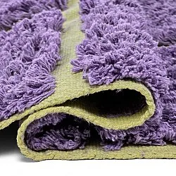 Tapis à poils longs - Zola Natural Cotton Shaggy (violet)