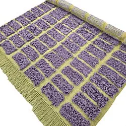 Tapis à poils longs - Zola Natural Cotton Shaggy (violet)