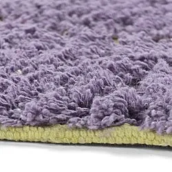 Tapis rond - Zola Natural Cotton Shaggy (violet)