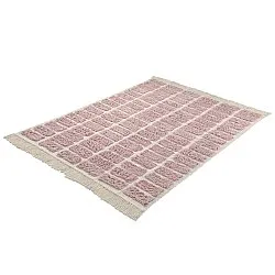 Tapis à poils longs - Zola Natural Cotton Shaggy (rose)