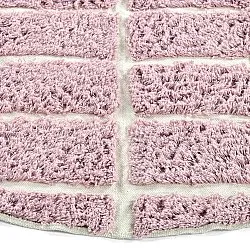 Tapis rond - Zola Natural Cotton Shaggy (rose)
