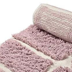 Tapis rond - Zola Natural Cotton Shaggy (rose)