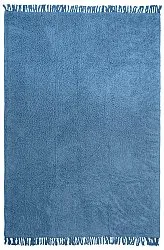 Tapis à poils longs - Alba Natural Cotton Shaggy (bleu)