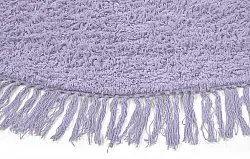Tapis rond - Alba Natural Cotton Shaggy (violet)