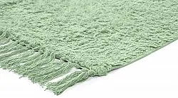 Tapis à poils longs - Alba Natural Cotton Shaggy (vert clair)