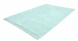 Tapis à poils longs - Alba Natural Cotton Shaggy (turquoise)