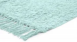 Tapis à poils longs - Alba Natural Cotton Shaggy (turquoise)
