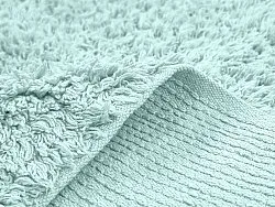 Tapis à poils longs - Alba Natural Cotton Shaggy (turquoise)