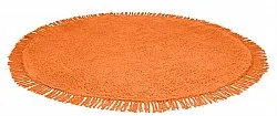 Tapis rond - Alba Natural Cotton Shaggy (orange)