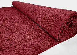 Tapis à poils longs - Alba Natural Cotton Shaggy (bordeaux)