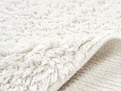Tapis shaggy - Alba Natural Cotton Shaggy (blanc)