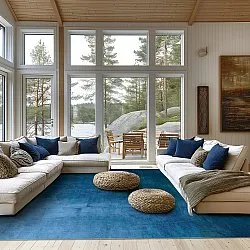 Tapis Wilton - Artena (bleu foncé)