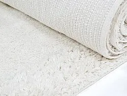Tapis shaggy - Ebba Natural Cotton Shaggy (blanc cassé)