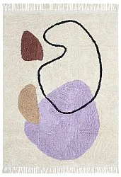 Tapis à poils longs - Londa Natural Cotton Shaggy (multi)