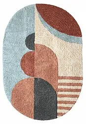Tapis ovale - Osmery Natural Cotton Shaggy (multi)