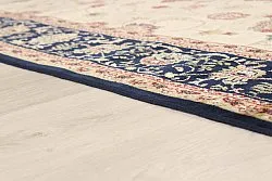 Tapis Wilton - Angelica (beige/bleu marine)