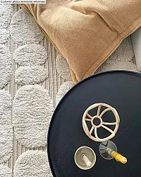 Tapis à poils longs - Fondi (beige)
