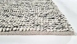 Tapis en laine - Mesra (noir/blanc)
