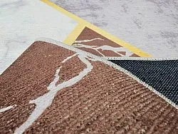 Tapis Wilton - Savino (gris/blanc/marron)