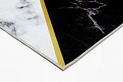 Tapis Wilton - Savino (noir/blanc/vert)