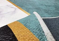 Tapis Wilton - Savino (noir/blanc/vert)