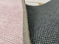 Tapis rond - Savino (noir/blanc/rose)