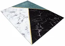 Tapis Wilton - Savino (noir/blanc/vert)