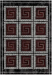 Tapis Wilton - Milos (noir/rouge)