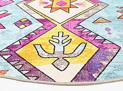 Tapis rond - Misare (bleu/multicolore)