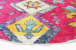 Tapis rond - Misare (rose/multicolore)