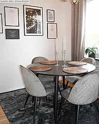 Tapis en viscose - Jodhpur Special Luxury Edition (noir)