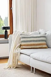 Housse de coussin en mélange de laine - Monica (jaune)