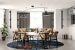 Tapis rond - Taranto (multicolore)