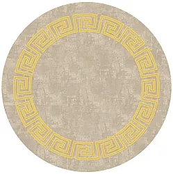 Tapis rond - Myra (beige/jaune)