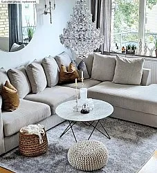 Tapis à poils longs - Cosy (argent)