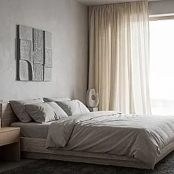 Rideaux Lot de 2 - Rideau en lin Noemi (beige)