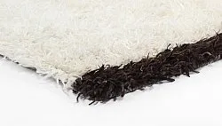 Tapis en laine - Nova (blanc/noir)