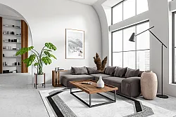 Tapis Wilton - Olympia (noir/blanc)
