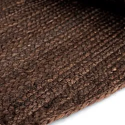 Tapis rond irrégulier en jute - San Francisco (marron)