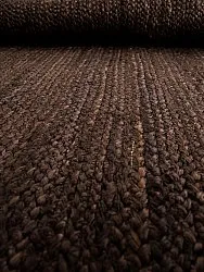 Tapis rond irrégulier en jute - San Francisco (marron)