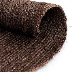 Tapis rond irrégulier en jute - San Francisco (marron)