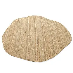 Tapis rond irrégulier en jute - San Francisco (jute)