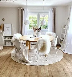 Tapis rond - Otago (blanc)