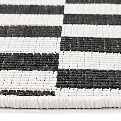 Tapis rond - Intérieur/Extérieur Otto (noir)