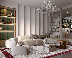 Tapis Wilton - Peri (rouge/multi)