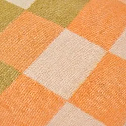 Plaids - Plaid en mélange de laine - Audrey Check (beige/jaune/orange)