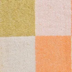 Plaids - Plaid en mélange de laine - Audrey Check (beige/jaune/orange)