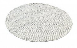 Tapis rond - Plockton (gris/blanc/vert)